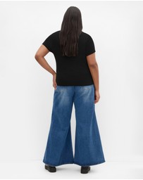City Chic - Polo Rib Tee