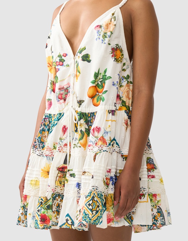 Camilla - Gather Waist Short Dress