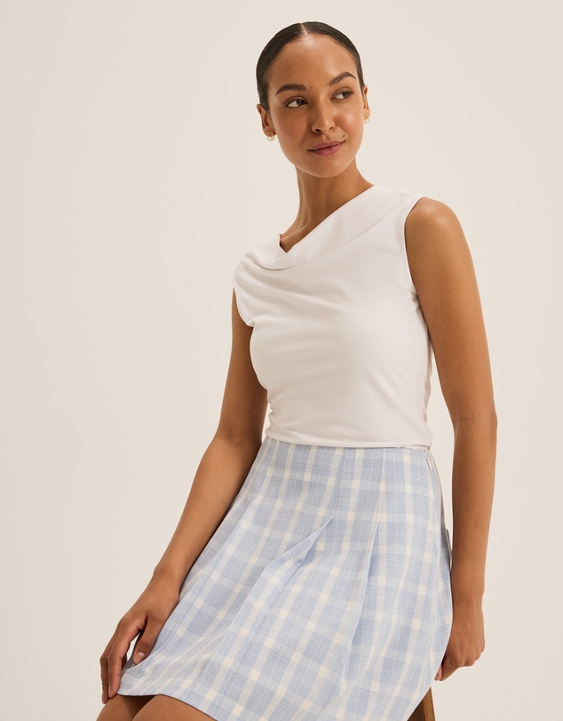 Review - Grace Check Mini Skirt