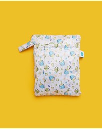 itti bitti - Large and Small Double Pocket Wetbag - Sandcastles