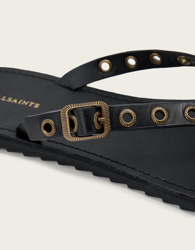 AllSaints - Sydney Eyelet Sandals