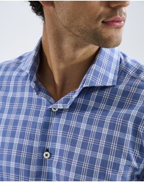 3 Wise Men - 3 Wise Men Driftwood Blue Check Shirt