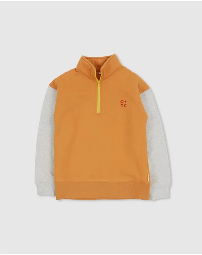 Olive & The Captain - Marigold Cosy Block Zip Jumper- Updated Fit