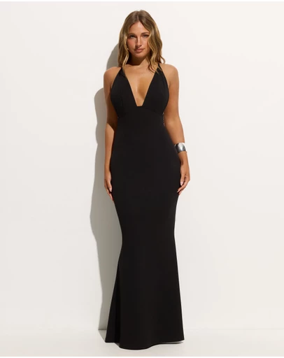 Dazie - Toni Plunge Open Back Maxi Dress