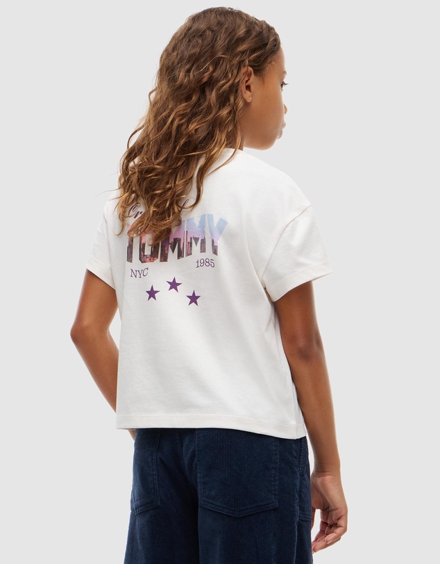 Tommy Hilfiger - Back Skyline Photo Print Relaxed T-Shirt - Teens