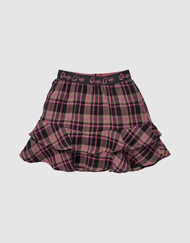 Quapi - Kendra Check Ruffle Skirt - Kids-Teens