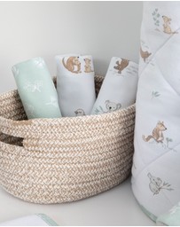 Living Textiles - 3 Pack Organic Wash Cloths - Australiana