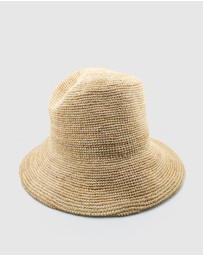 Miz Casa and Co - Clementine Foldable Raffia Weave Sun Hat