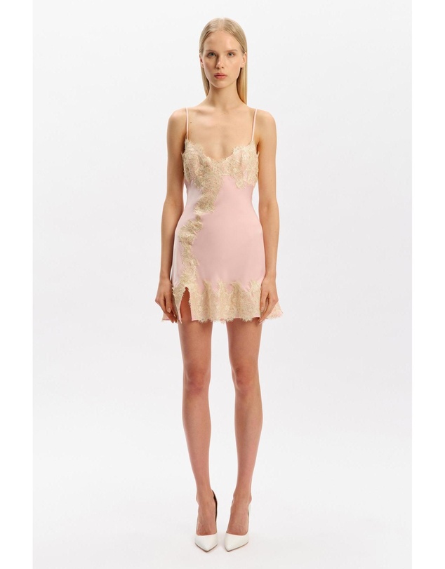 Bardot - Alerie Lace Satin Mini Dress