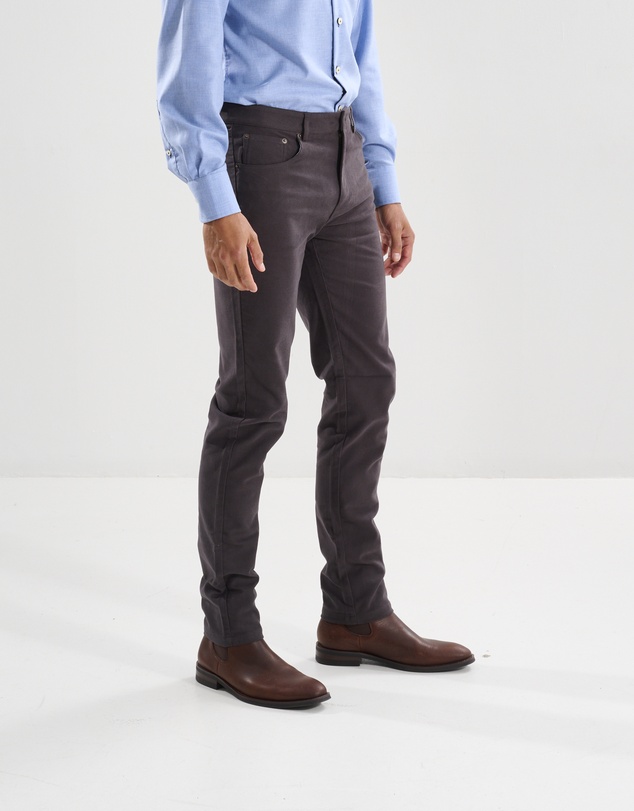 3 Wise Men - 3 Wise Men Ruxton Moleskin Trouser - Charcoal