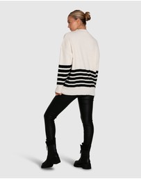Belle & Bloom - Everything I Do Oversize Striped Knit
