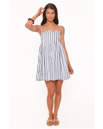 Petal & Pup - Cole Mini Dress - Blue Stripe