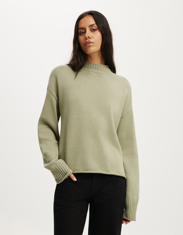 Cotton On - Mila Mock Neck Sweater