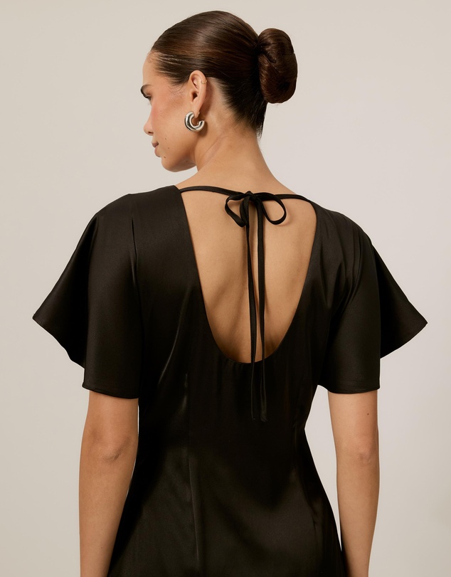 Tussah - Genevieve Satin Midi Dress