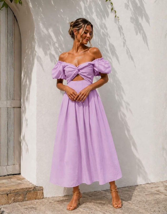 Esther & Co - Anvika Dress - Lilac