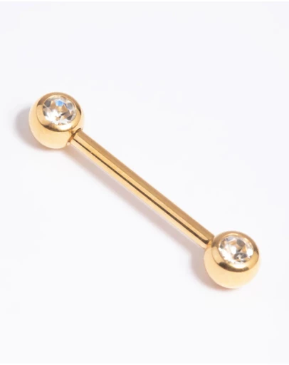 Lovisa - Gold Plated Titanium Nipple Bar