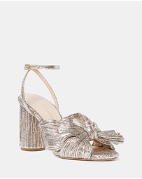 Loeffler Randall - Camellia Pleated Knot Heeled Sandals