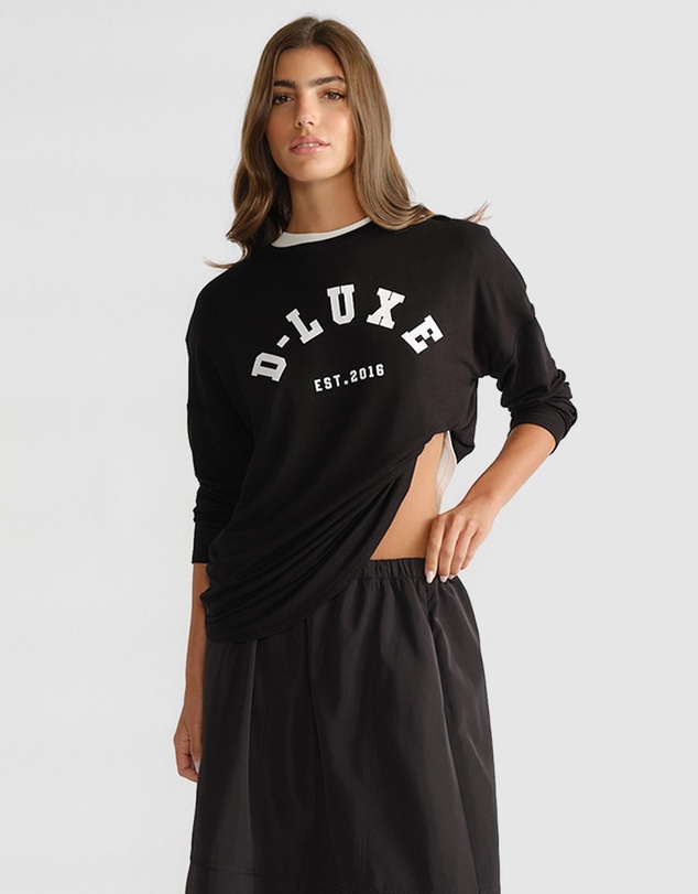 Decjuba - D-Luxe Long Sleeve Logo Top