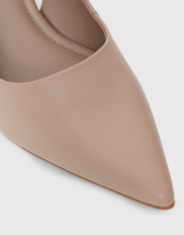 Betts - Flounce Block Heel Slingback Pumps