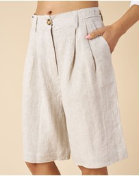 CAMIXA - Bermuda Linen Shorts Jorts