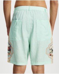 Camilla - Elastic Back Long Walk Shorts