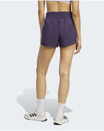 adidas Performance - Pacer Training 3-Stripes Woven High-Rise Shorts Womens