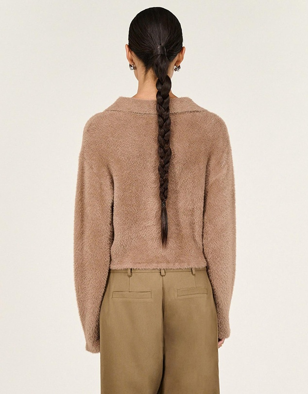 Staple the Label - Ember Fluffy Polo Jumper