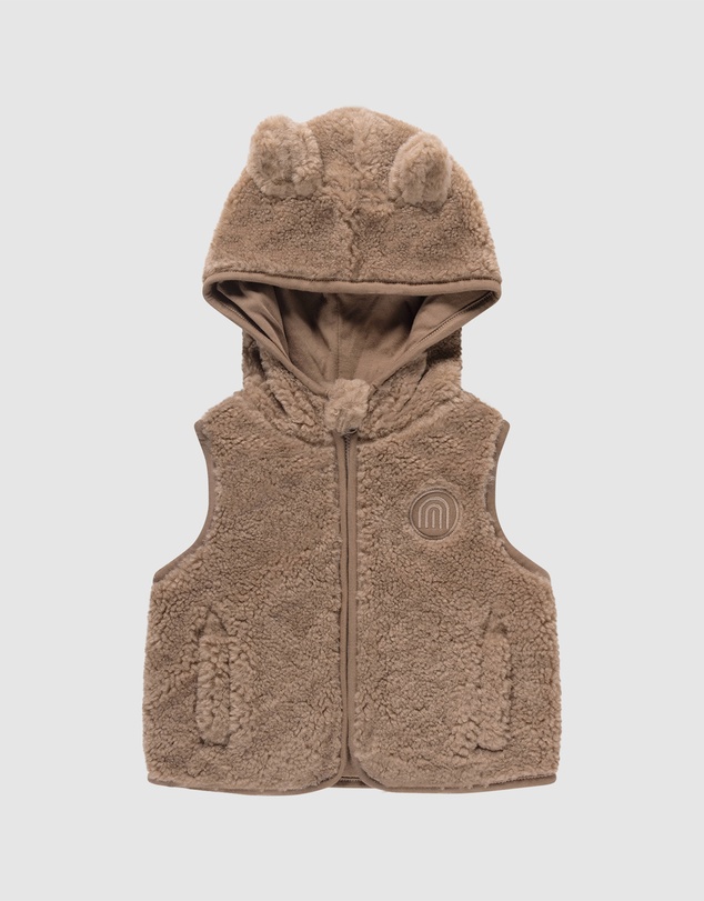 Kynd Baby - Sherpa Vest in Mocha