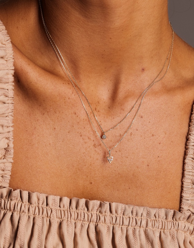 Luna Rae - Solid Gold - Earth Element Diamond Necklace