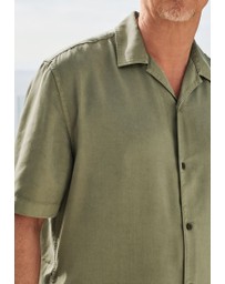 NEXT - Tencel™ Lyocell Short Sleeve Shirt with Cuban Collar
