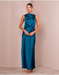 Azzurielle - Darsha Blouson Maxi Dress