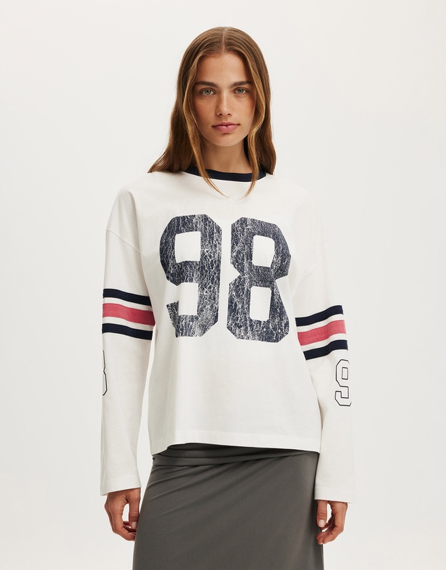 Cotton On - Ls Oversized Graphic Tee