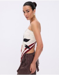 Minima Esenciales - Isla Print Scarf Top