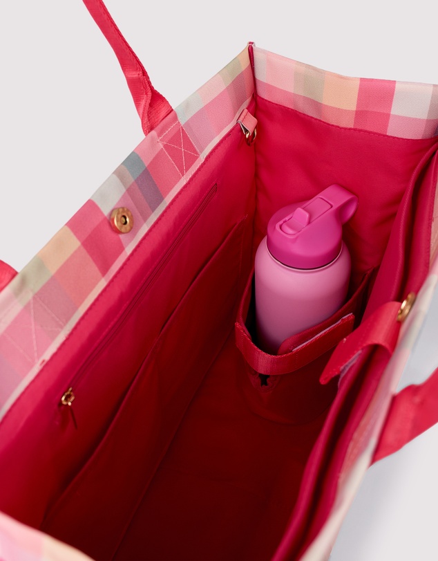 The Somewhere Co - Pink Plaid Ultimate Tote Bag