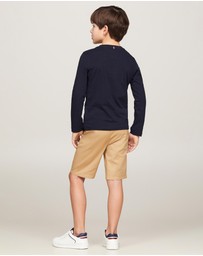 Tommy Hilfiger - Basic Crewneck Knit Long Sleeve Tee - Teens