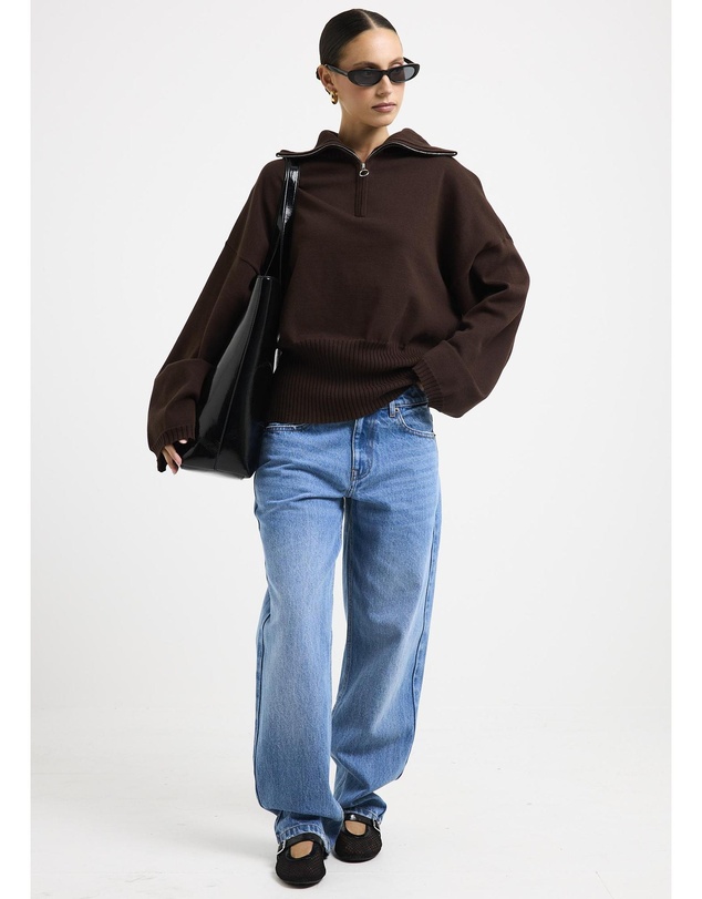 Subtitled - Florian Quarter Zip Jumper