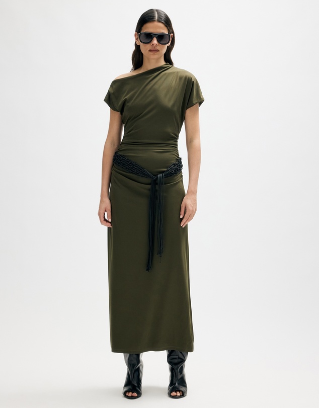 Minima Esenciales - Ise Macrame Belt Maxi Dress