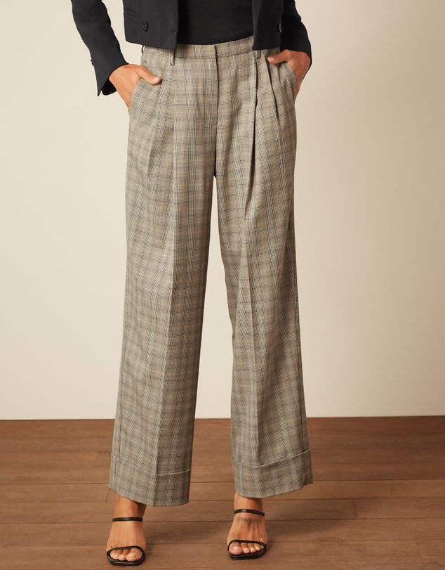 NEXT - Wide Leg Turn-Up Trousers