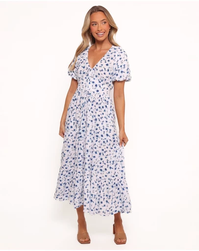 Petal & Pup - Roberts Maxi Dress - Blue Ditsy Floral