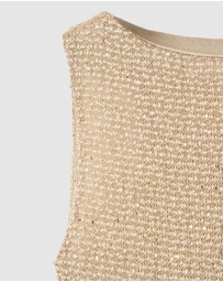 M.N.G - Knitted Dress With Sequin Detail