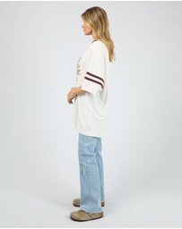 All About Eve - Spritz Time Oversized Tee Vintage White