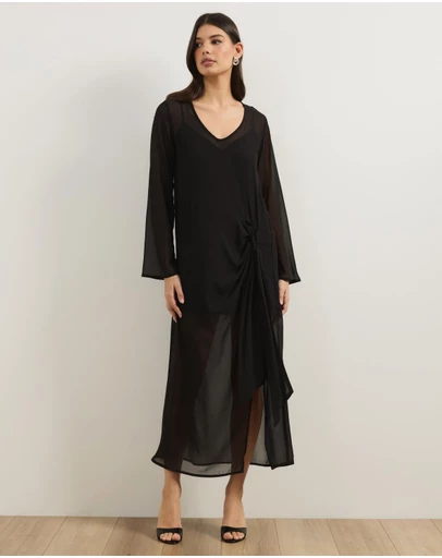 Atmos&Here - Hazel Long Sleeve Maxi Dress