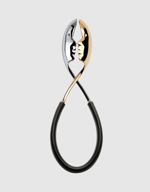 Bugatti - Kiss Salad Tongs - Black/Gold