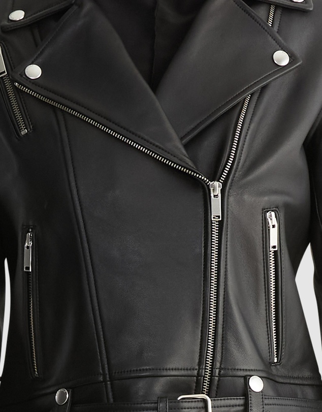 ENA PELLY - Classic Leather Biker Jacket 2.0
