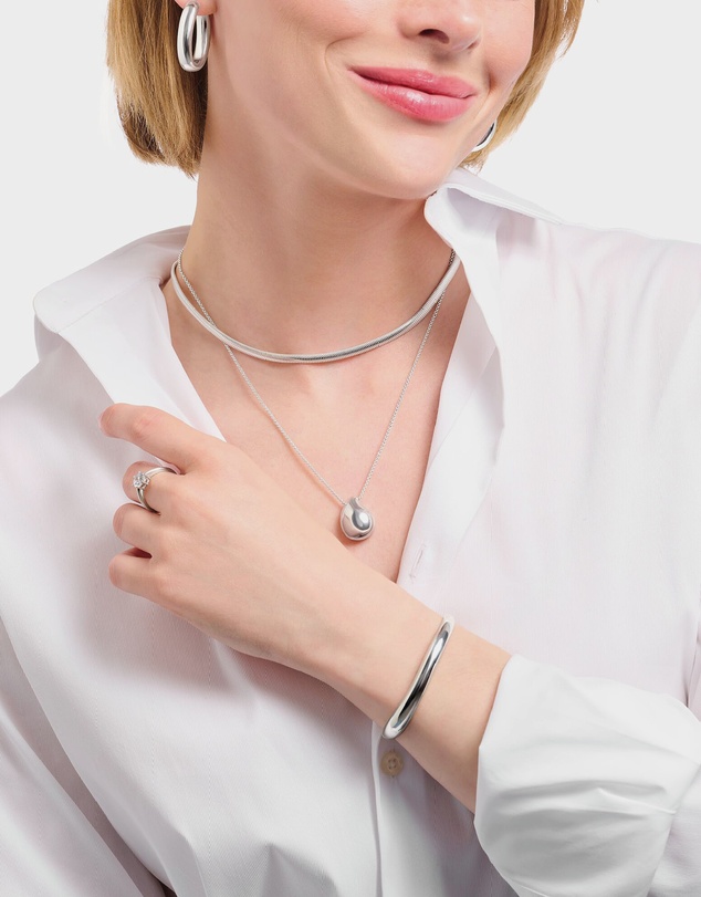THOMAS SABO - Necklace with pendant drop-shape silver