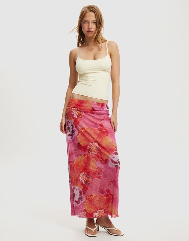 Cotton On - Mesh Midi Skirt