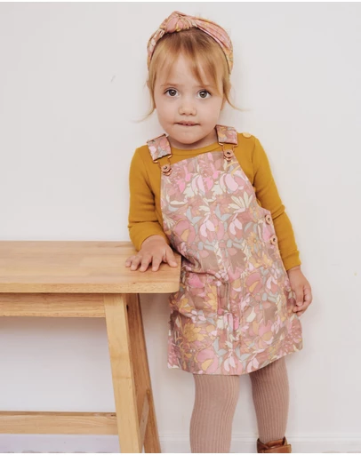 WITH LOVE FOR KIDS - Hazel Denim Pinafore Dress - Babies - Kids