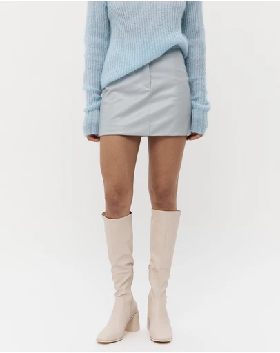 FRIEND of AUDREY - Musier Leather Mini Skirt