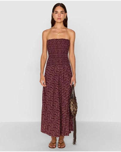 MINKPINK - Sierra Ruched Maxi Dress