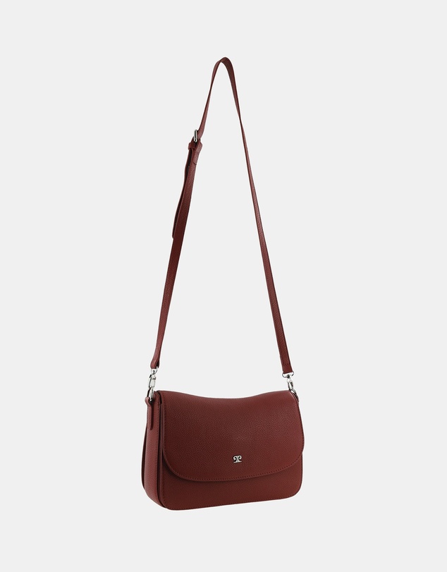 Pierre Cardin - Pierre Cardin Ladies Leather Flap Over Crossbody Bag